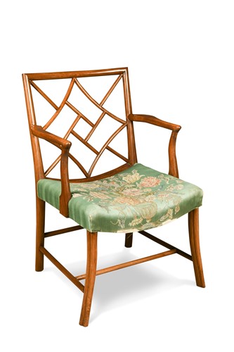 Lot 223 - Attributed to Whytock & Reid, Edinburgh, a mahogany cockpen armchair