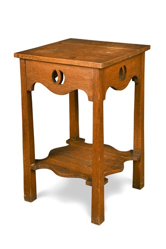 Lot 250 - An Arts & Crafts oak occasional table