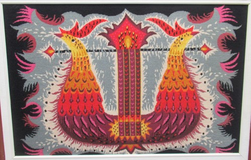 Lot 857 - A late 20th century needlepoint tapestry...