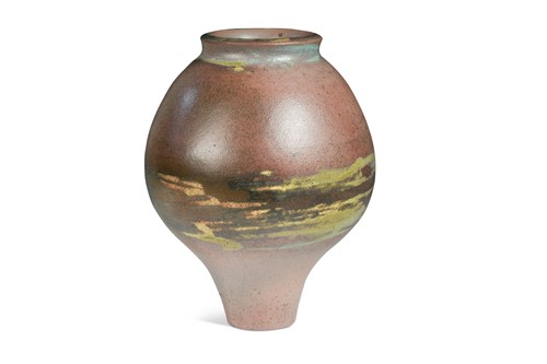 Lot 74 - Ruth King (1955-), an early stoneware vase