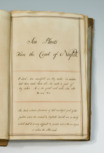 Lot 396 - Norfolk Herbarium dated 1769.