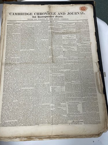 Lot 163 - Newspapers.- Cambridgeshire.