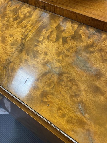 Lot 651 - An Art Deco walnut and burr walnut side cabinet