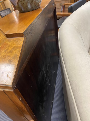 Lot 651 - An Art Deco walnut and burr walnut side cabinet