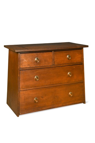 Lot 247 - A Glasgow School cypress wood chest of drawers