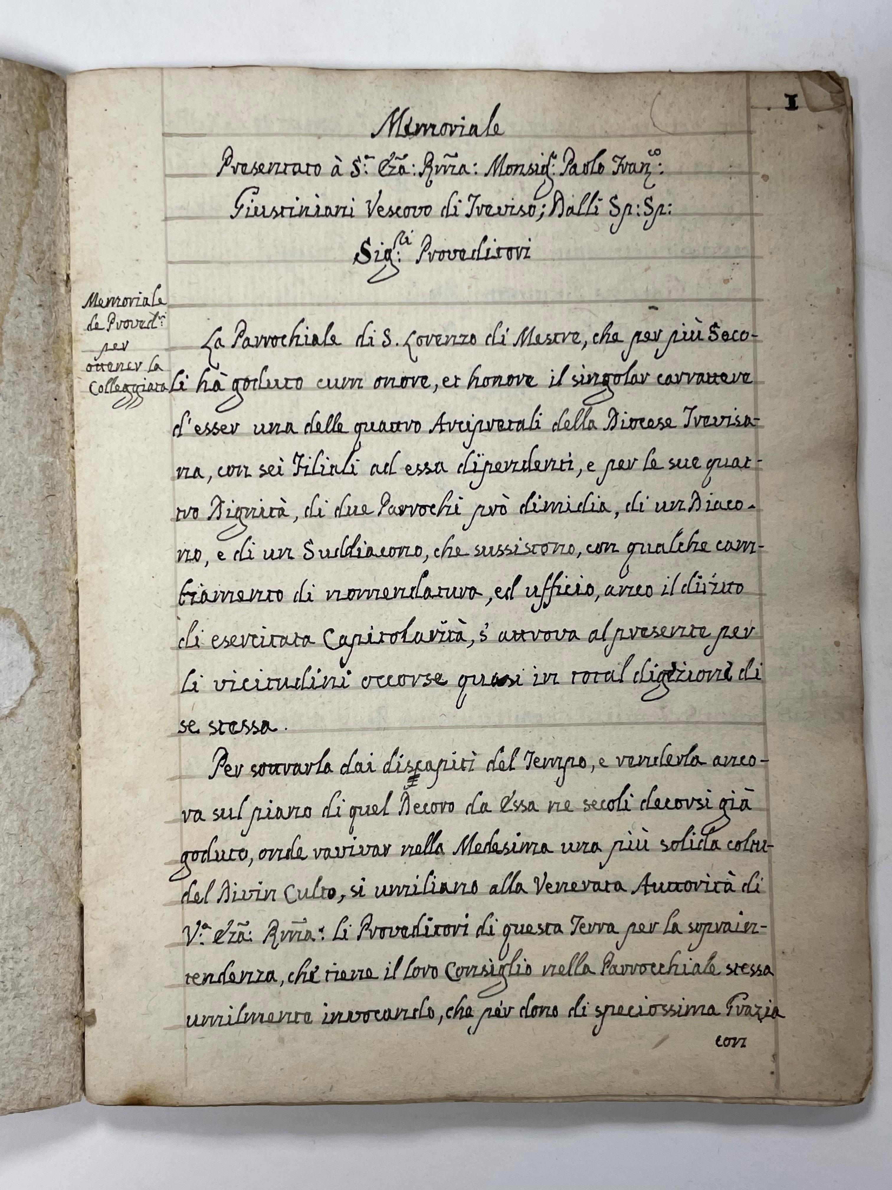 Lot 377 - An 18th century Italian handwritten