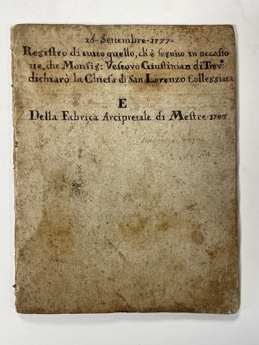 Lot 377 - An 18th century Italian handwritten manuscript