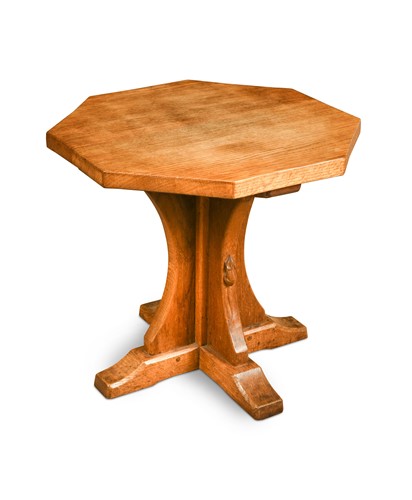 Lot 275 - A Robert 'Mouseman' Thompson oak occasional table