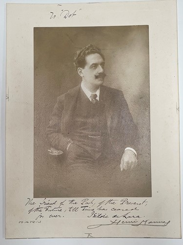 Lot 381 - DE LARA (Isidore, composer, 1858-1935) Photographic portrait