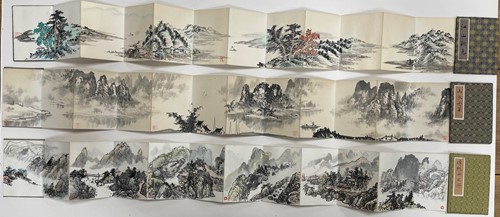 Lot 464 - A 20th Century Eastern concertina drawing book