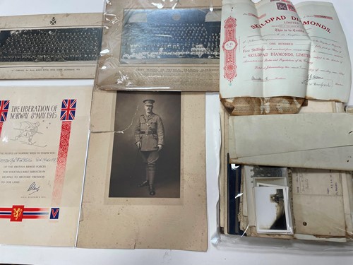 Lot 385 - WWI & II photographs and ephemera
