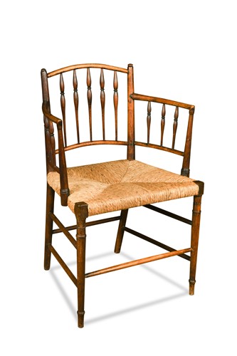 Lot 258 - Philip Webb for Morris & Co., an ash Sussex chair