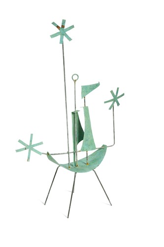 Lot 104 - William Black, (British, 20th century), Celestial Sailors