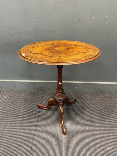 Lot 438 - A Victorian burr walnut occasional table, the...