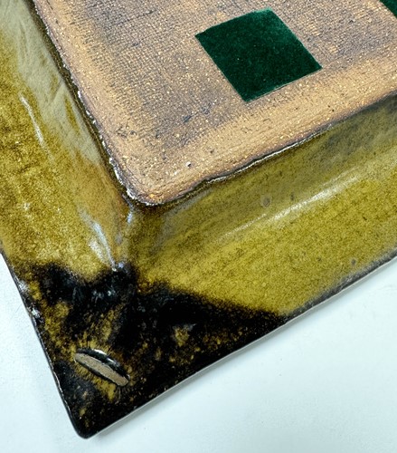 Lot 59 - Louis Hanssen (1934-1968), a large square dish