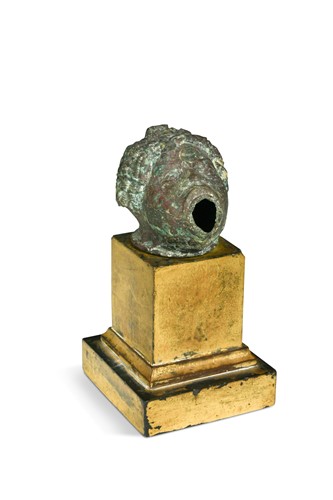 Lot 560 - A Roman bronze lamp, probably circa 100 AD