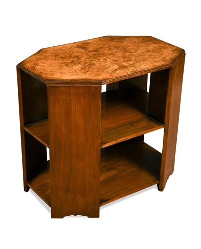 Lot 299 - In the manner of Heal's, a walnut library table, circa 1930