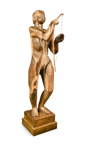 Lot 109 - Rachel Reckitt (1908-1995), Nude figure with Bow