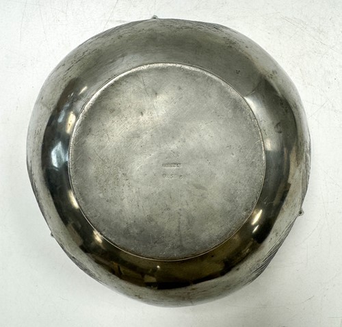 Lot 155 - Liberty & Co., a pair of Tudric pewter owl bowls, No. 036
