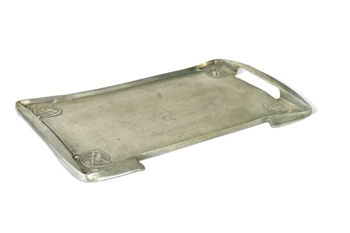 Lot 151 - Archibald Knox for Liberty & Co, a Tudric pewter tray, No. 0376, circa 1905