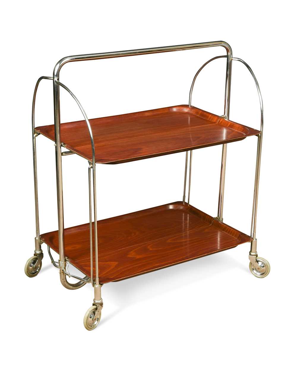 Lot 350 - A mid-century folding drinks trolley by Gerlinol