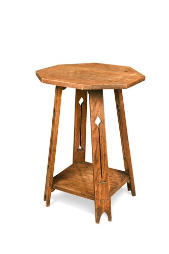 Lot 240 - An Arts & Crafts oak side table, circa 1900