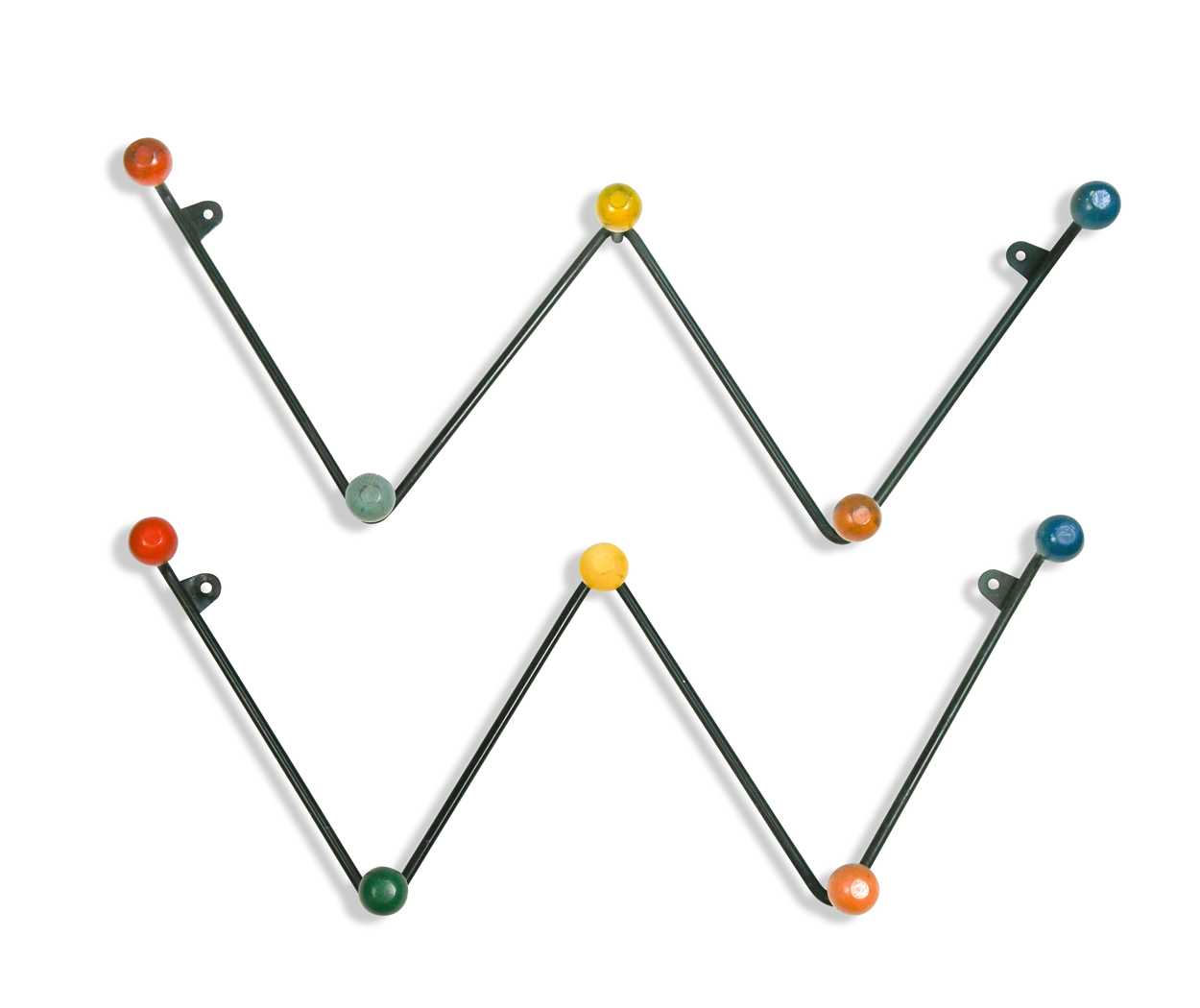 Lot 334 - A pair of mid-century 'atomic' coat hooks