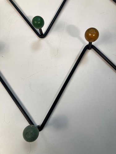 Lot 334 - A pair of mid-century 'atomic' coat hooks