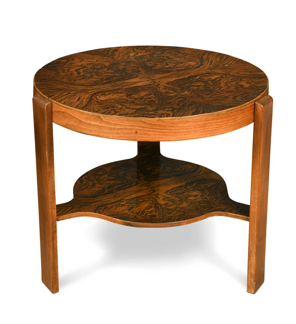 Lot 296 - An Art Deco style circular occasional table,