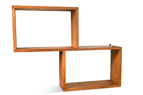 Lot 278 - An Art Deco pale oak hanging shelf, circa 1930