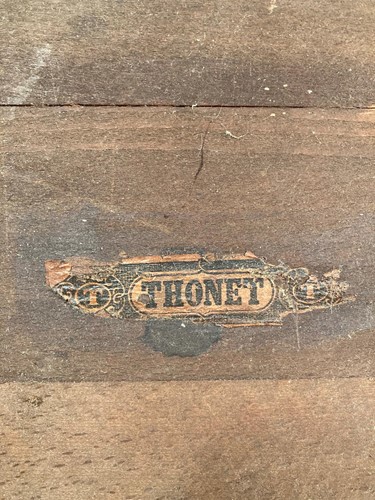 Lot 294 - A Thonet bentwood side table, early 20th century