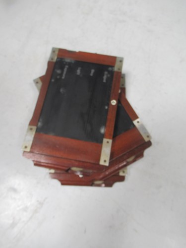 Lot 40 - A Shew & Co XIT Patent quarter plate camera,...