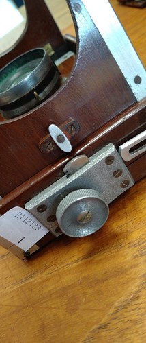 Lot 40 - A Shew & Co XIT Patent quarter plate camera,...