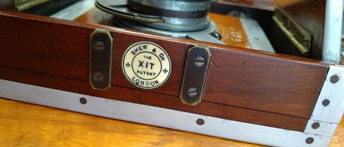 Lot 40 - A Shew & Co XIT Patent quarter plate camera,...