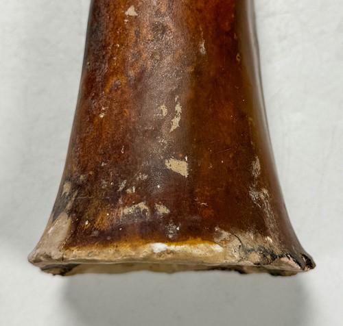 Lot 7 - A group of four Chinese partly straw-glazed pottery lady court attendants, Tang Dynasty