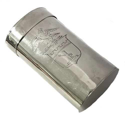 Lot 234 - An unusual Victorian silver double ended pill box