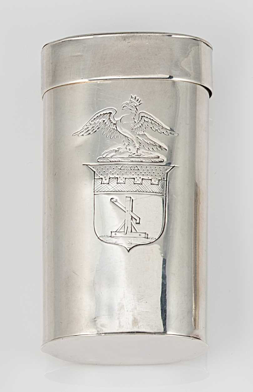 Lot 234 - An unusual Victorian silver double ended pill box