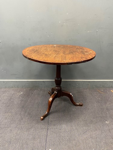 Lot 398 - A George III mahogany tripod table, the...