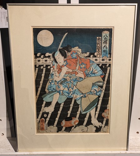 Lot 233 - Two 19th Century Japanese Woodblock Prints