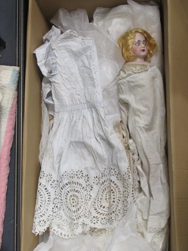 Lot 93 - Allwin felt face doll with baggy trousers,...