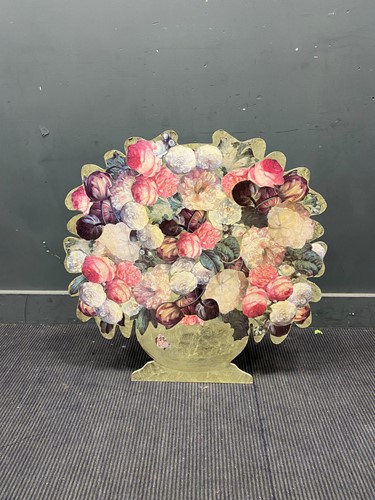 Lot 457 - A painted dummy board depicting a basket of...