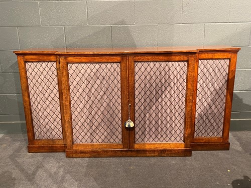 Lot 459 - Hallidays breakfront cabinet, with three...