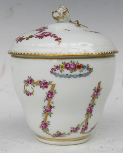 Lot 163 - A Meissen porcelain cabinet cup and cover, of...