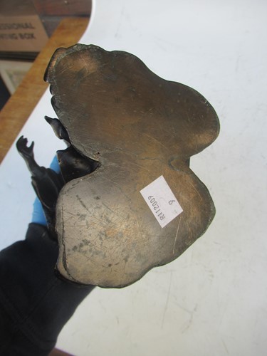 Lot 17 - A Japanese bronze of a an Immortal, Meiji...