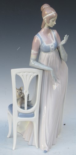 Lot 125 - "Lady Empire" a large Lladro figure, standing...
