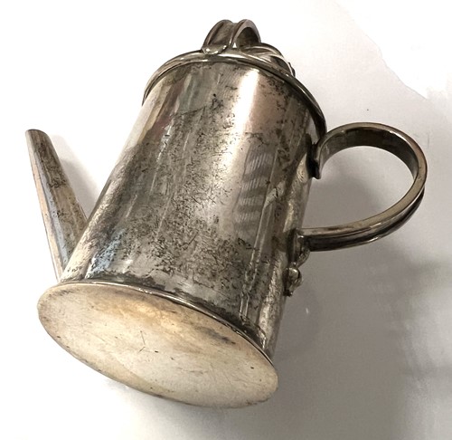 Lot 254 - A Victorian silver miniature watering can
