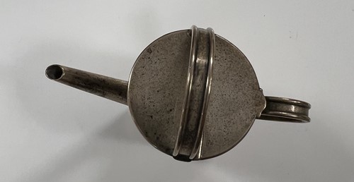 Lot 254 - A Victorian silver miniature watering can