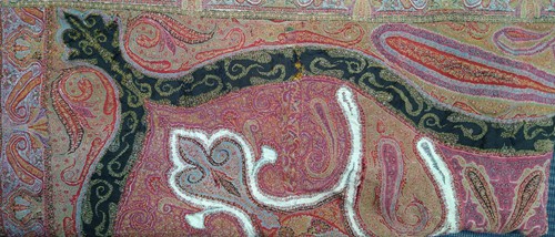 Lot 73 - An 19th century embroidered Suzani panel,...