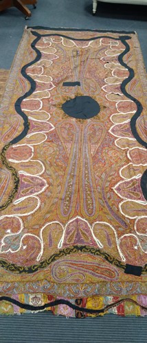 Lot 73 - An 19th century embroidered Suzani panel,...