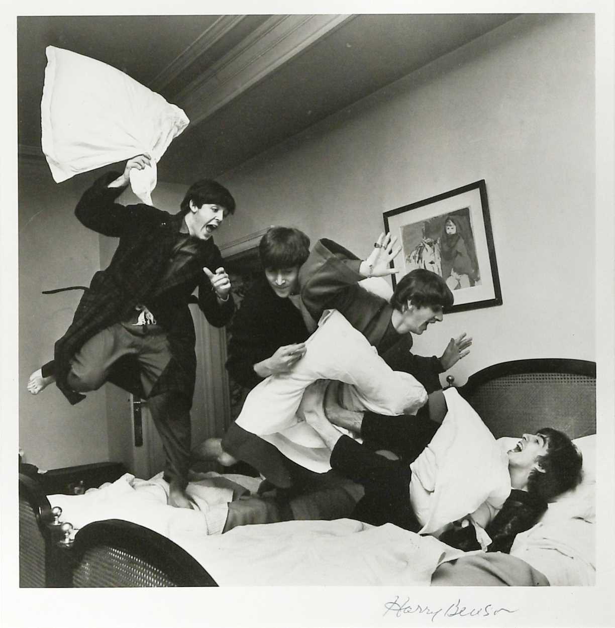 Lot 293 - Harry James Benson CBE (1929-), The Beatles, Pillow Fight